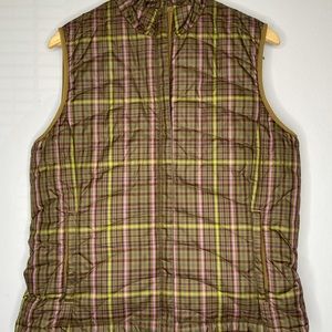 Woman’s Land’s End Puffer Plaid Vest